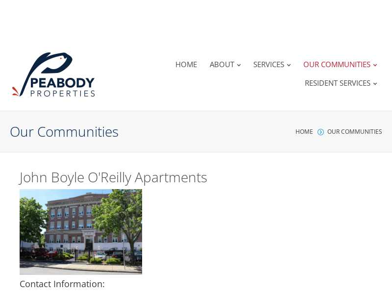 John Boyle O'reilly School Apartments