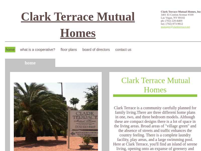 Clark Terrace Mutual Home