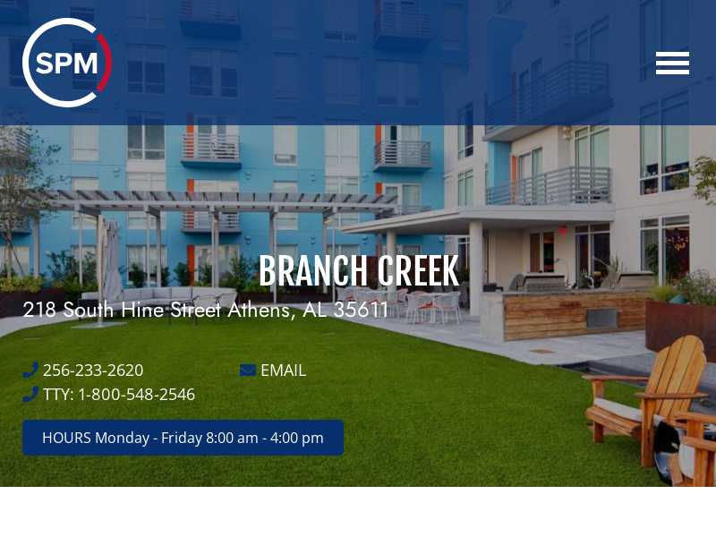 Branch Creek Apartments for 62 or Over